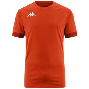 Men Kappa 4 Football Dervio Jersey Orange | SU2039461