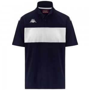 Men Kappa 4 Football Dianetti Polo Shirt Navy | VZ3850624