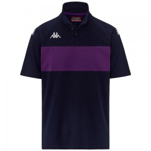 Men Kappa 4 Football Dianetti Polo Shirt Navy | MT4653178