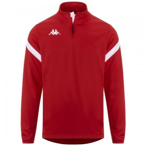 Men Kappa 4 Football Dolvole Sweater Red | IB1273485