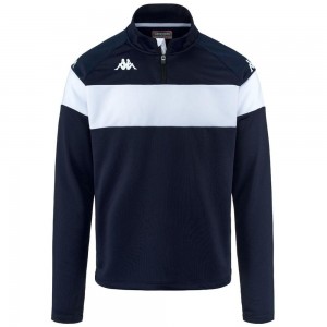 Men Kappa 4 Football Dovare Sweater Navy | JE4962310