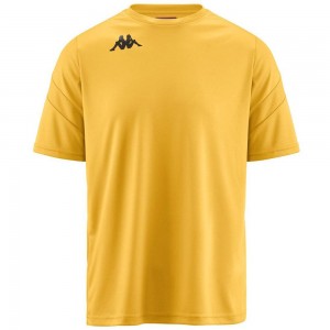 Men Kappa 4 Football Dovo Jersey Yellow | HU1920764