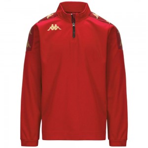 Men Kappa 4 Football Gassolo Sweater Red | JQ6730529