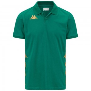 Men Kappa 4 Football Gastio Polo Shirt Green | ZX8961305