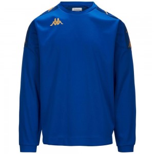 Men Kappa 4 Football Gaverno Sweater Blue | YQ4792150