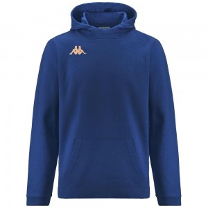 Men Kappa 4 Football Giordi Hoodie Blue | MW5806291