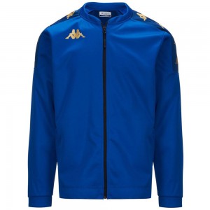 Men Kappa 4 Football Giullio Jacket Blue | NQ5984170