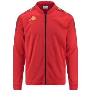 Men Kappa 4 Football Giullio Jacket Red | UI6428359