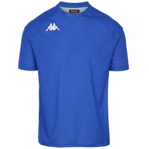 Men Kappa 4 Football Narsatex Jersey Blue | ZH6183509