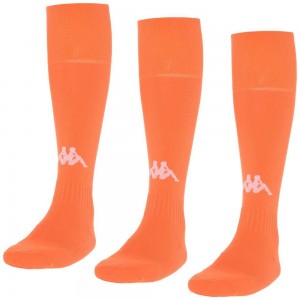 Men Kappa 4 Football Penao 3pack Socks Orange | VE4853091