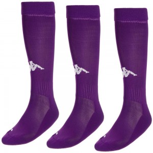 Men Kappa 4 Football Penao 3pack Socks Purple | VS3689417