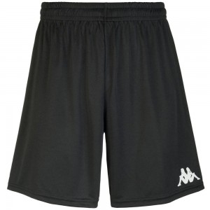 Men Kappa 4 Football Wusis Shorts Black | TJ0245718