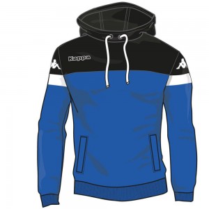 Men Kappa 4 Soccer Accio Hoodie Blue | EW6982473