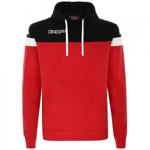 Men Kappa 4 Soccer Accio Hoodie Red | DY9081457