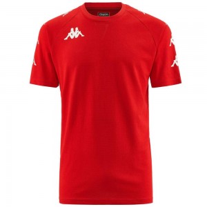 Men Kappa 4 Soccer Ancone T-Shirt Red | ID1845960