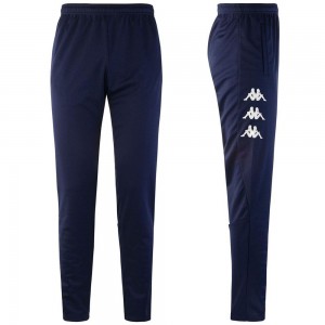 Men Kappa 4 Soccer Bigil Pants Navy | OK7416920