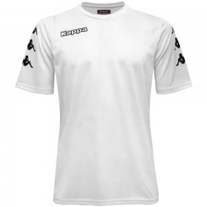 Men Kappa 4 Soccer Bolox Jersey White | QS2817904