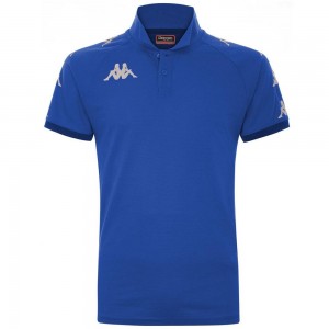 Men Kappa 4 Soccer Caldes Polo Shirt Blue | JN1094378