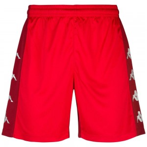 Men Kappa 4 Soccer Delebio Shorts Red | GS7418630