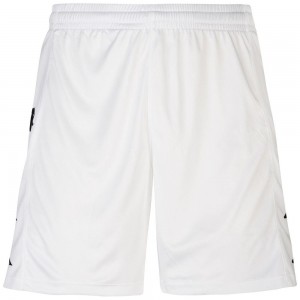 Men Kappa 4 Soccer Delebio Shorts White | WJ7213604