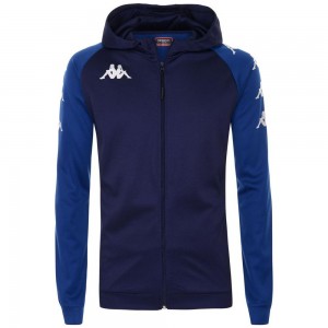 Men Kappa 4 Soccer Tortona Hoodie Navy | TP4987036