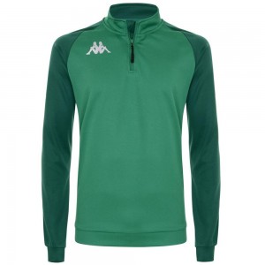 Men Kappa 4 Soccer Trieste Sweater Green | BS6931247