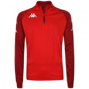 Men Kappa 4 Soccer Trieste Sweater Red | TE8036945