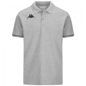 Men Kappa 4 Training Barli Polo Shirt Grey | OK0846132