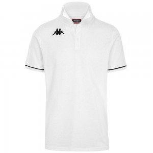 Men Kappa 4 Training Barli Polo Shirt White | LK3528146