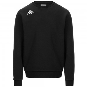 Men Kappa 4 Training Bavio Sweater Black | DR5871043