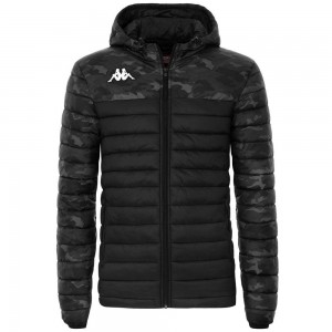 Men Kappa 4 Training Lamezio Jacket Black | VK8370251