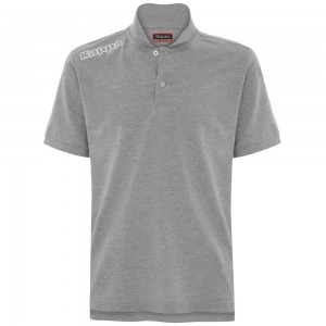 Men Kappa 4 Training Polo Mss Polo Shirt Grey | CH3179065