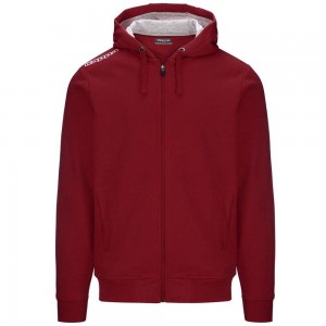 Men Kappa 4 Training Wescor Hoodie Red | XO8496730