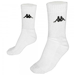 Men Kappa 4 Volley Pauap 1pack Socks White | PH5634170