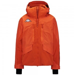 Men Kappa 6 Cento 602fw Jacket Orange | KC3107689