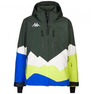 Men Kappa 6 Cento 611p Jacket Green | QR4270398