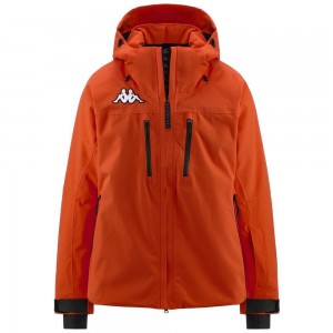 Men Kappa 6 Cento 611p Jacket Orange | IP0498213