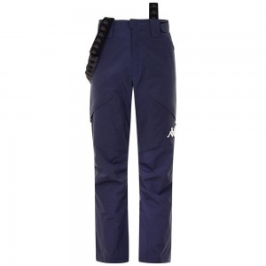 Men Kappa 6 Cento 622 Fz Pants Navy | IJ1809367