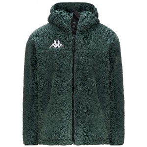 Men Kappa 6 Cento 635s Hoodie Green | VI5982146