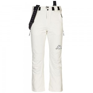 Men Kappa 6 Cento 664 Pants White | FA4861235