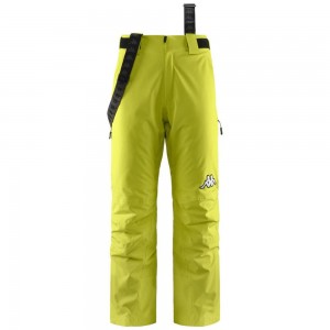 Men Kappa 6 Cento 664 Pants Yellow | ZR7954832