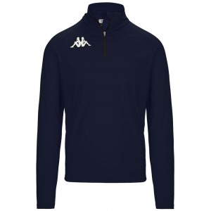 Men Kappa 6 Cento 687bk Sweater Navy | DL2791634