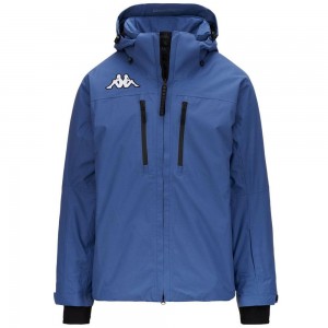 Men Kappa 8 Cento 811 Jacket Blue | VN4017953