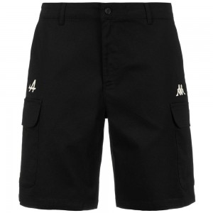 Men Kappa Aidipy Alpine F1 Shorts Black | UV6394128