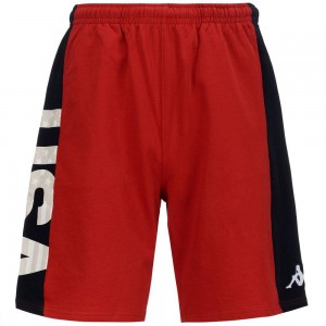 Men Kappa Alozip Usa Us Shorts Red | VY7589201