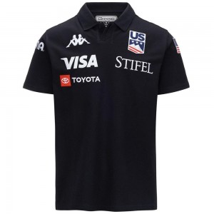 Men Kappa Angat Us Polo Shirt Navy | MZ5243601