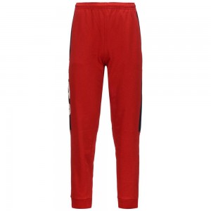 Men Kappa Arufinzip Usa Us Pants Red | OL0354781