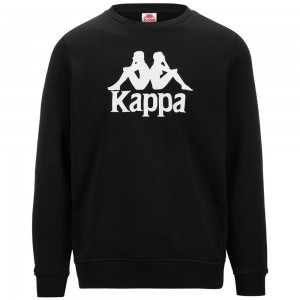 Men Kappa Authentic Eslogari 3 Sweater Black | FU4378560