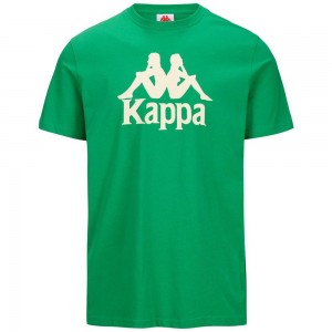 Men Kappa Authentic Estessi T-Shirt Green | UT8153249