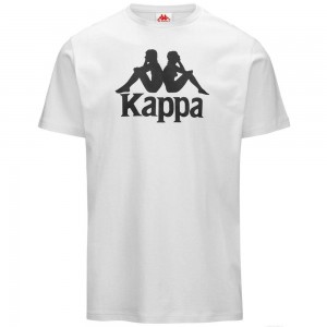 Men Kappa Authentic Estessi T-Shirt White | SQ6378540